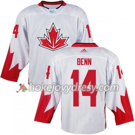 Pánské Hokejový Dres Kanada Jamie Benn 14 Světový pohár v ledním hokeji 2016 Bílá